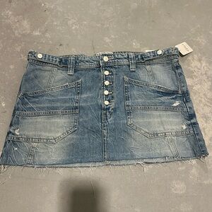 Free People Denim Mini Skirt